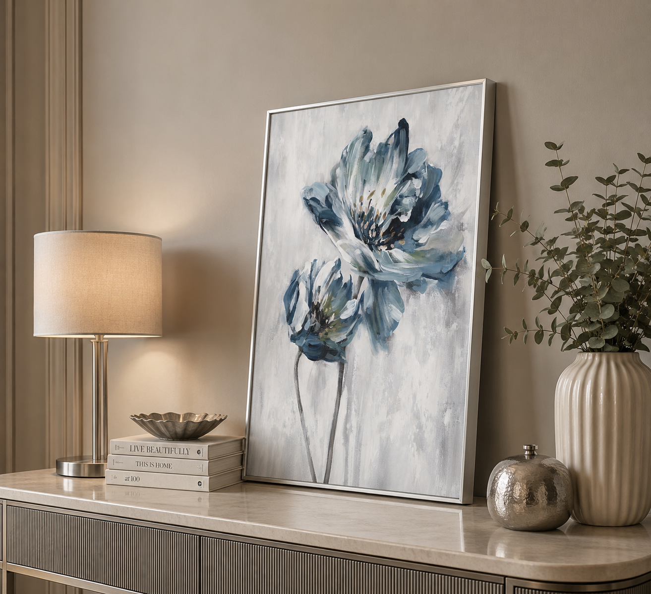 70x100cm Çerçeveli Tuval Tablo
