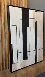 Kanvas Tuval Tablo Soyut Krem Kod: CTN61-K