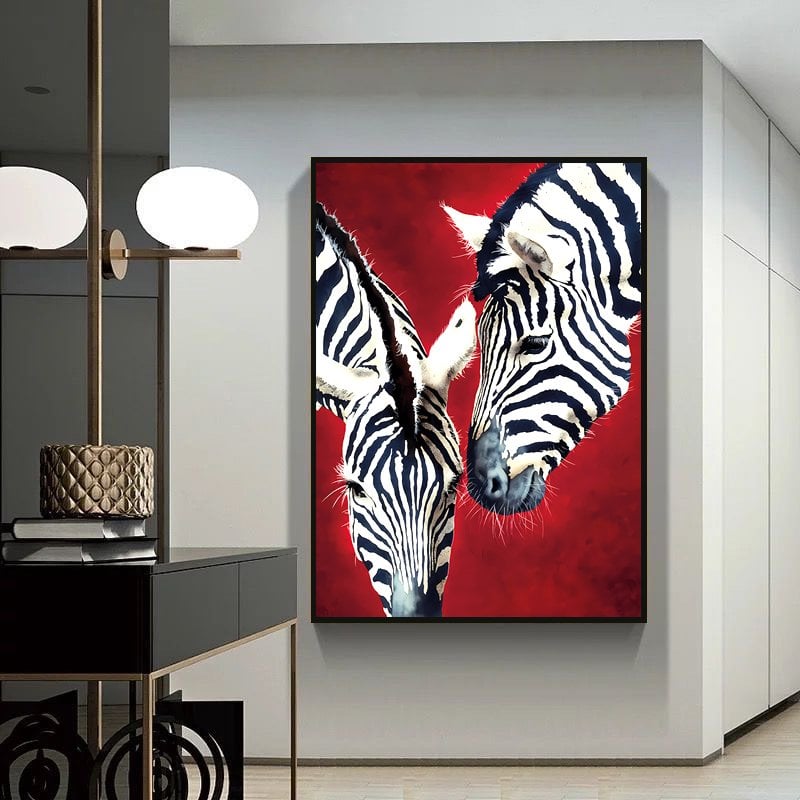 Kanvas Tuval Tablo Two Zebras Kod: LK468-K