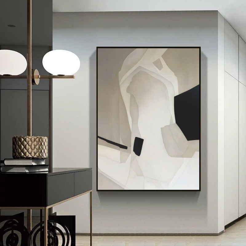 Kanvas Tuval Tablo Soyut Bej V3 Kod: LK463-K