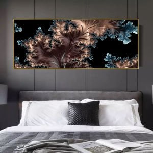 Panoramik Kanvas Tuval Tablo Bronz&Mavi Kod: LK288-K