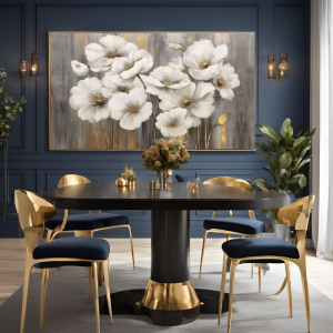 Kanvas Tuval Tablo Golden Blossoms Kod: EYL76