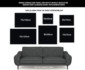 Kanvas Tuval Tablo Golden Blossoms Kod: EYL76