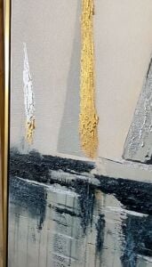 Yağlı Boya Dokulu Kabartmalı Yelken Tablo 90x120cm ÖZEL SİPARİŞ