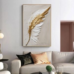 Kanvas Tuval Tablo Gold Feather Kod: EYL03