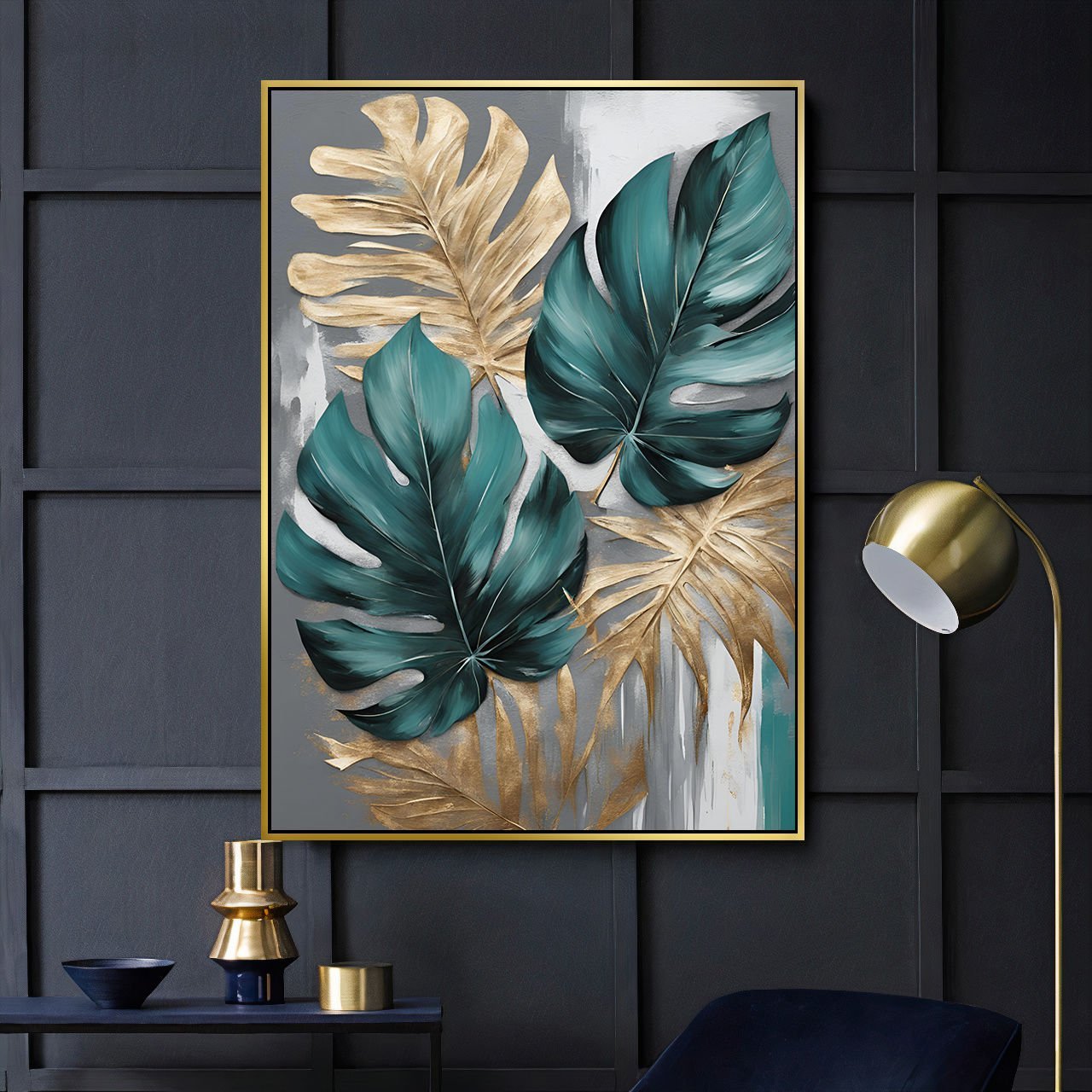 Kanvas Tuval Tablo Gold Tree Kod: LK899