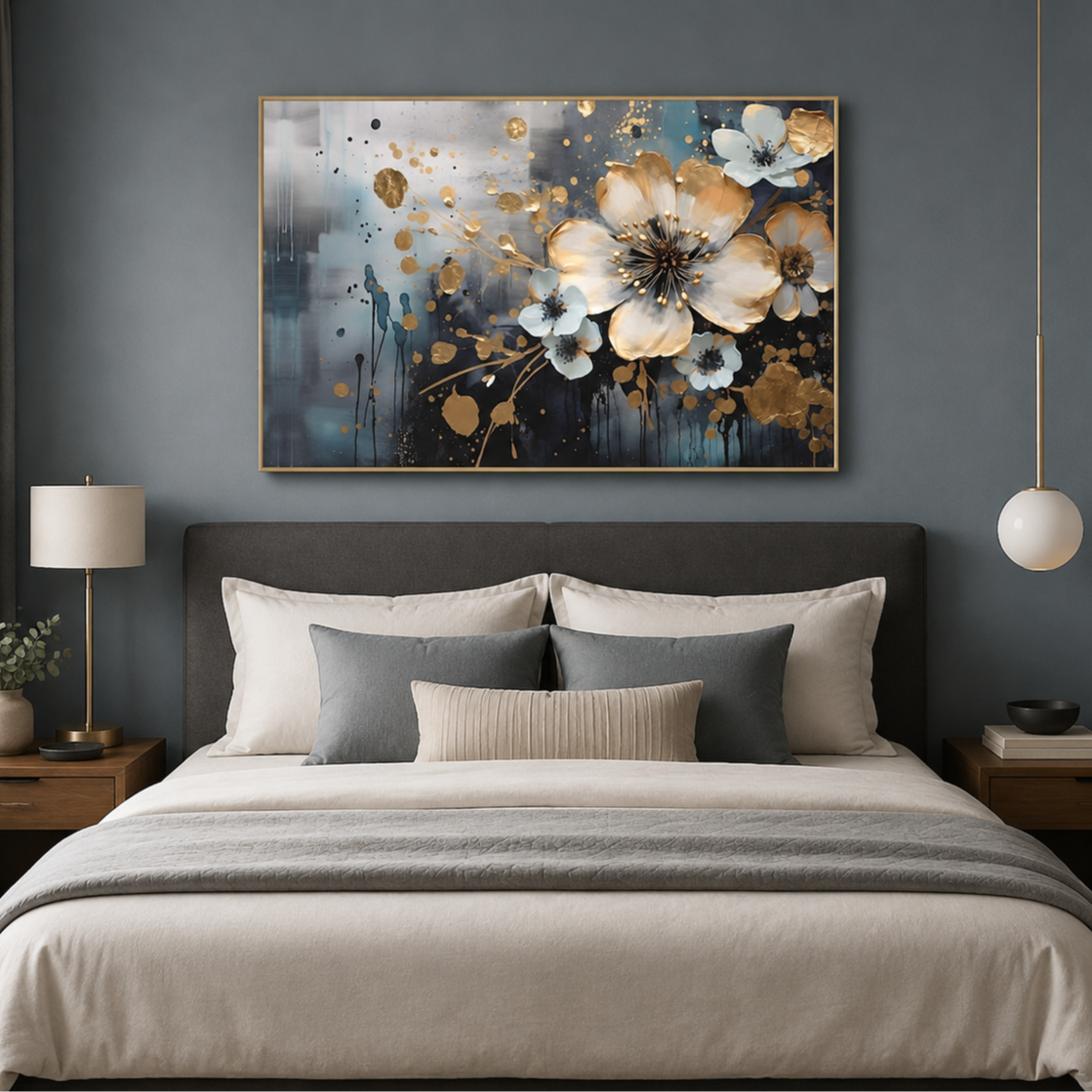 70x100cm Çerçeveli Tuval Tablo