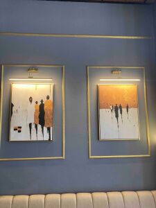 İkili Kanvas Tuval Tablo Human Silhouette Kod: TD100-K