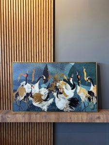 Kanvas Tuval Tablo Abstract Stork Kod: H28-K