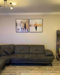 İkili Kanvas Tuval Tablo Human Silhouette Kod: TD99-2