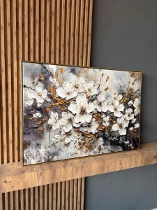 Kanvas Tuval Tablo Soyut Bahar Dalı Kod: EYL155