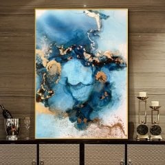 Kanvas Tuval Tablo Navy Blue Ink Kod: SP2001-K