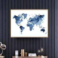 Kanvas Tuval Tablo Dünya Haritası Kod: LK-99H