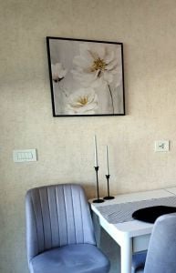 Kanvas Tuval Tablo Krem Pastel Çiçekler Kod: H51-K-1