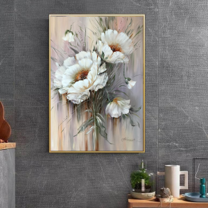 Kanvas Tuval Tablo Soft Çiçekler Kod: TLH73-K