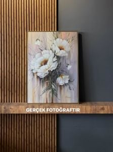 Kanvas Tuval Tablo Soft Çiçekler Kod: TLH73-K