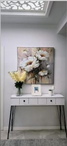 Kanvas Tuval Tablo Soft Çiçekler Kod: TLH73-K