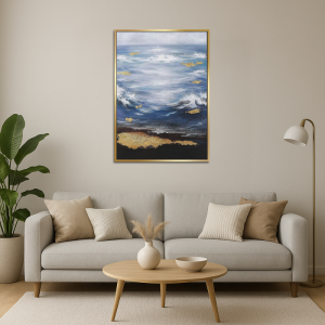 70x100cm Yağlı Boya Dokulu Kabartmalı Kanvas Tuval Tablo