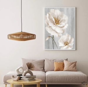 Kanvas Tuval Tablo Pastel Çiçekler Kod: H51-K-2