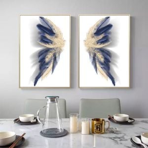İkili Kanvas Tuval Tablo Fairy Wings Kod: AV8981-K