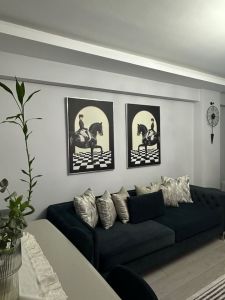İkili Kanvas Tuval Tablo Royal Horses TLH4-K