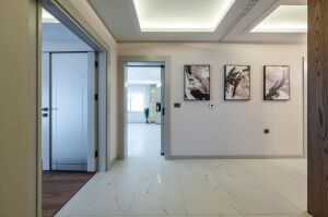 Üçlü Kanvas Tuval Tablo Seti Siyah Bej Soyut Kod: LK559-3-K