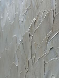 Yağlı Boya Dokulu Kabartmalı Yeşil Tonlu Soyut Tablo