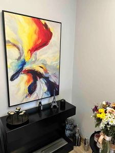Kanvas Tuval Tablo Colourful Ink KOD: EZ-0012