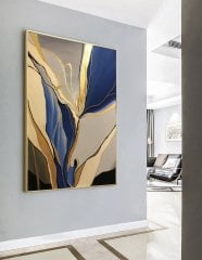 Kanvas Tuval Tablo Elegant Mavi Kod: K1299