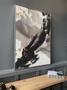 70x100cm Yağlı Boya Dokulu Kabartmalı Soyut Tablo