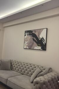70x100cm Yağlı Boya Dokulu Kabartmalı Soyut Tablo